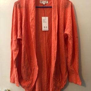 Coral Synergy Organic Cotton Effortless Cardigan